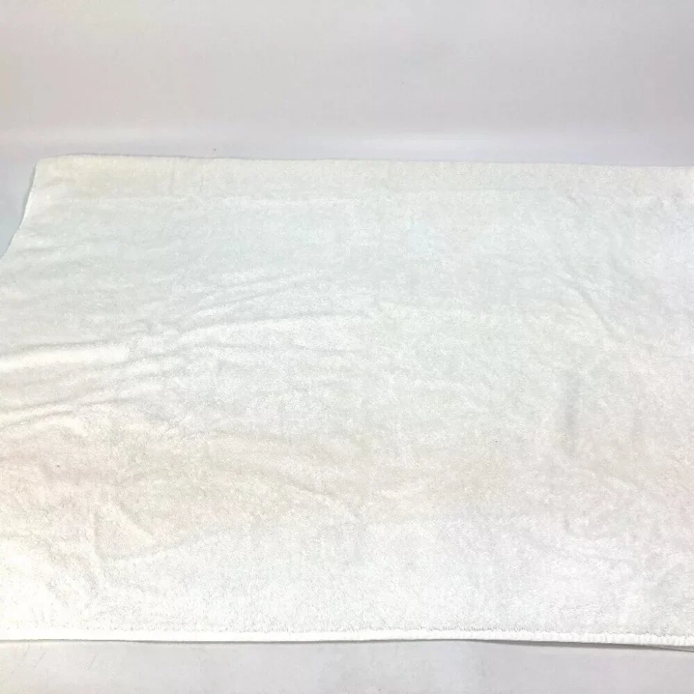 PRADA Bath towel Interior Throw Blanket logo Beach towel towel cotton White